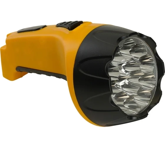 Фонарь аккумуляторный 15LED DC желтый TH2295