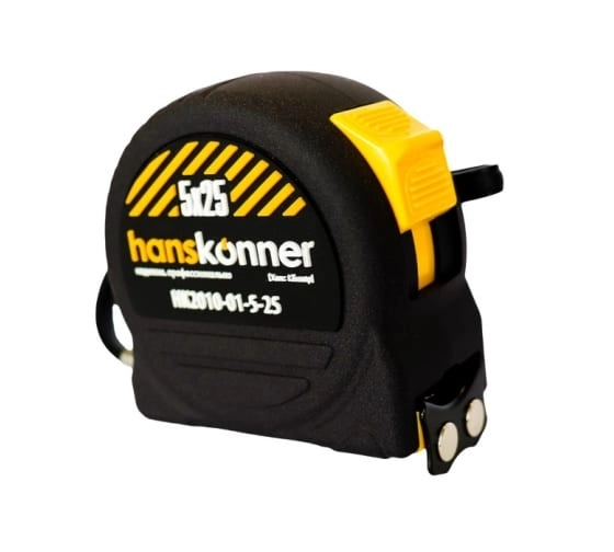 Рулетка Hanskonner HK2010-01-5-25 противоударный корпус 5x25