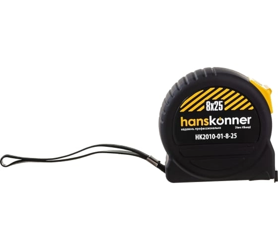 Рулетка Hanskonner HK2010-01-8-25 противоударный корпус 8x25