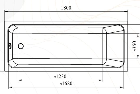Ванна акрил Радомир Дижон 180*70+каркас-image-0