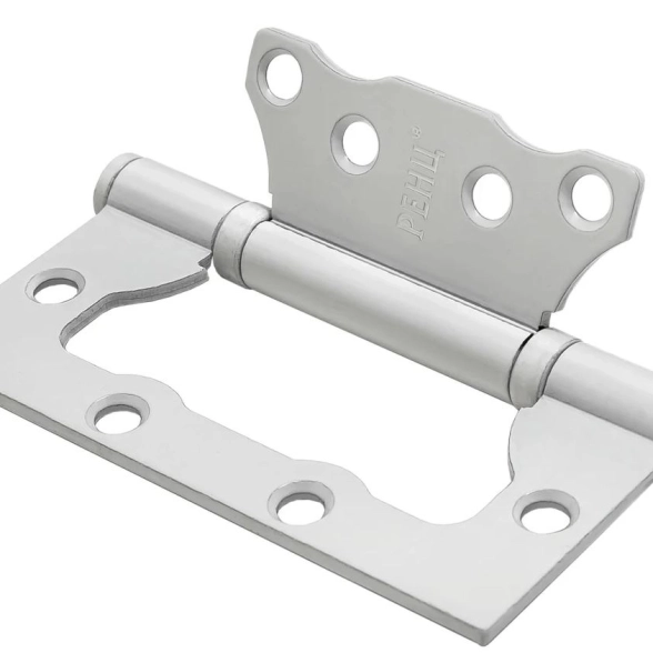 Петля сталь RENZ 100-2BB FH W 100*75*2,5 белый без врезки