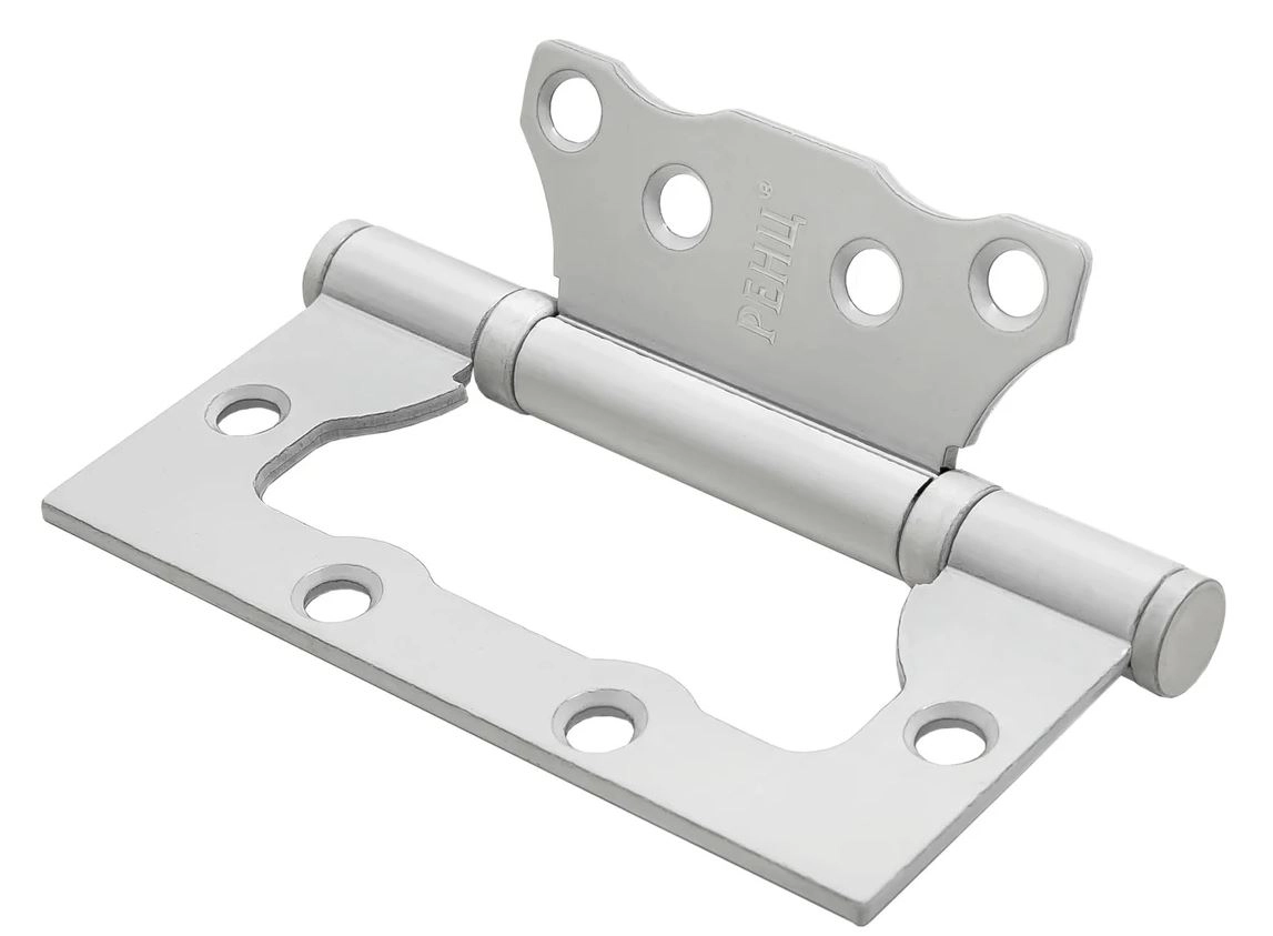 Петля сталь RENZ 100-2BB FH W 100*75*2,5 белый без врезки