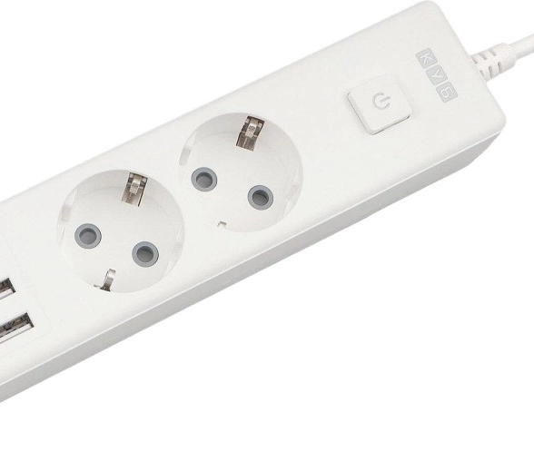 Удлинитель Power Cube 2х1,9 РС-4-2М 16A с/з белый