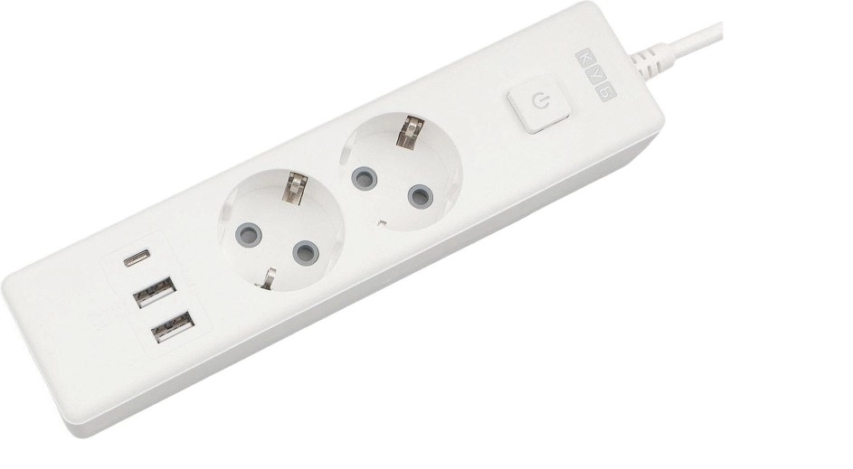 Удлинитель Power Cube 2х1,9 РС-4-2М 16A с/з белый