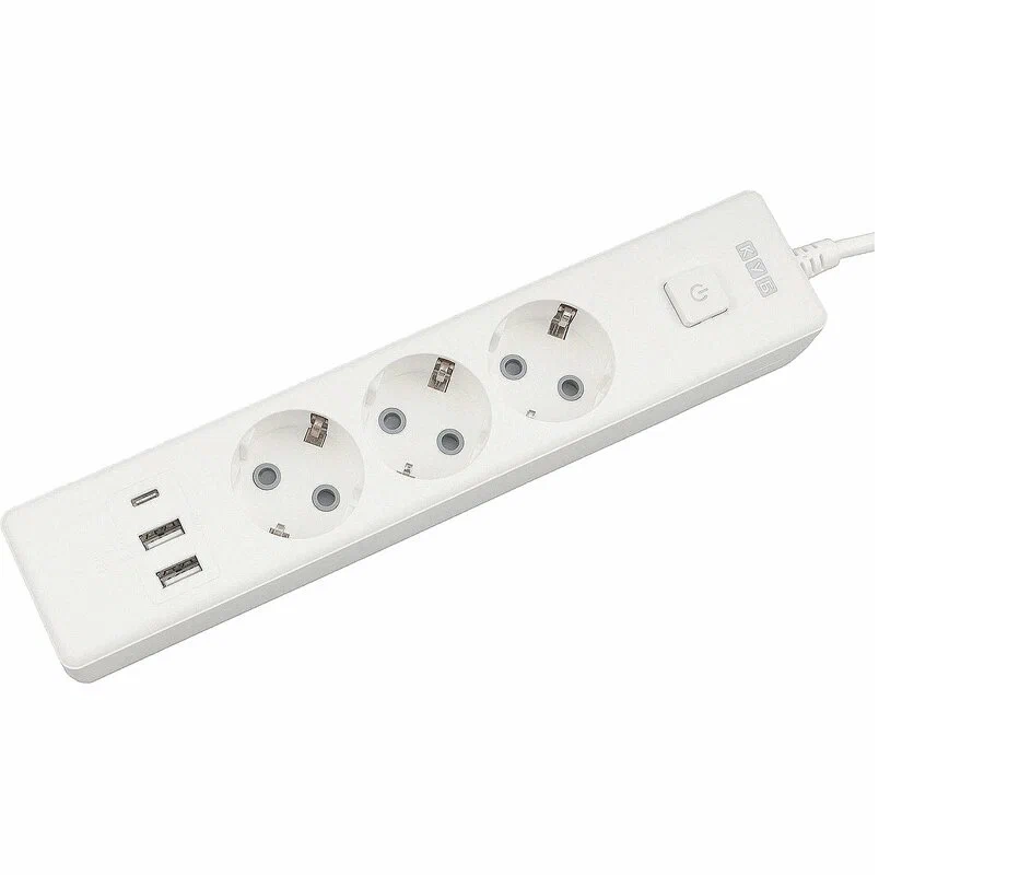 Удлинитель Power Cube 3х1,9 РС-5-2М 16A с/з белый
