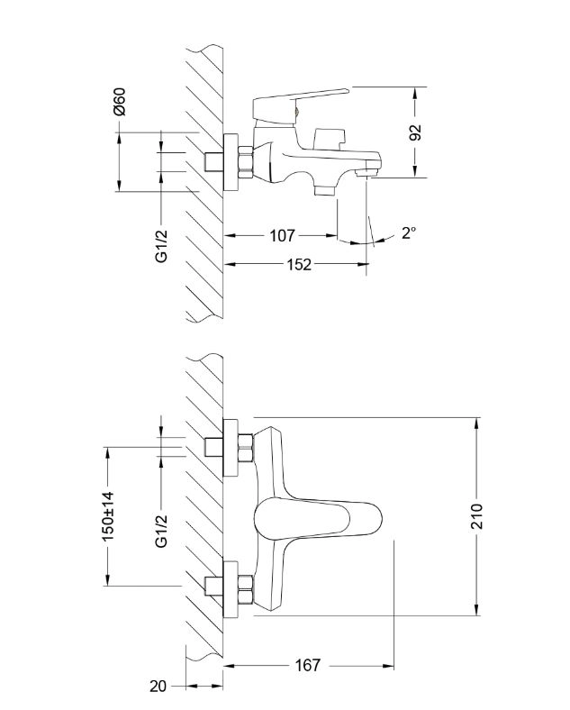 Смеситель д/в Lemark Point LM0314C хром-image-2