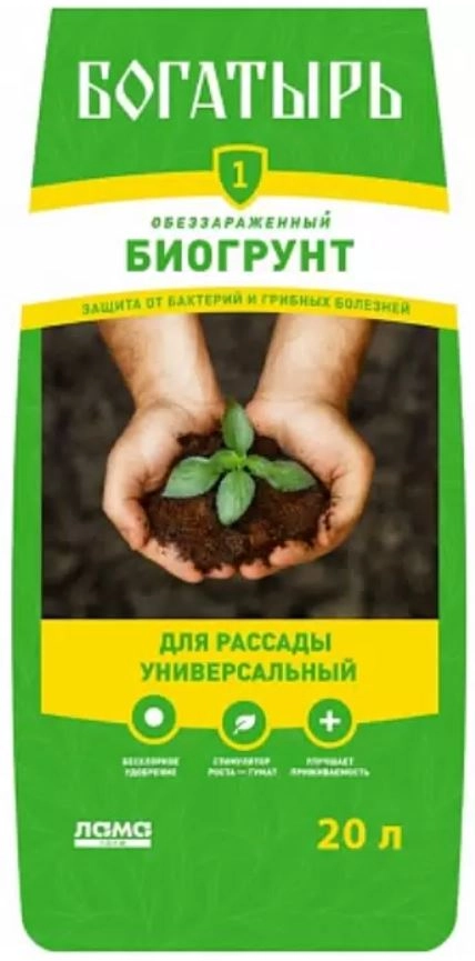 Грунт д/рассады Богатырь универс. 20л