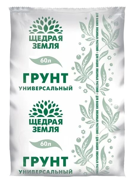 Почвогрунт Щедрая Земля Универсальный 60л