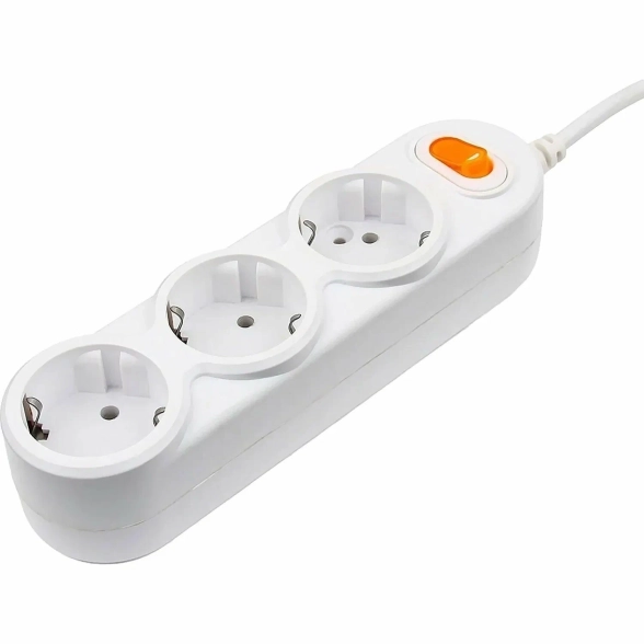 Удлинитель Power Cube PC-2-1,5м 3р 10А с/з с/выкл