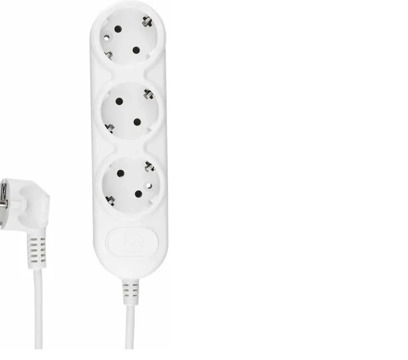 Удлинитель Power Cube PC-1-5м 3р белый