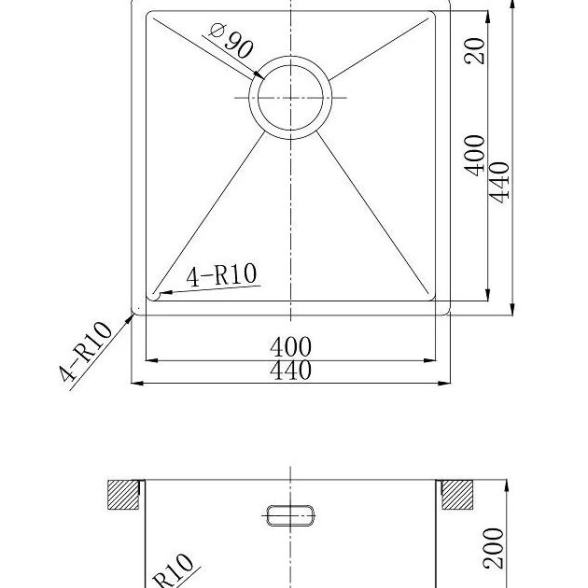 Мойка Lemark OLANGA 440 черный мат 9932124-image-1