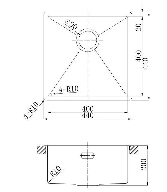 Мойка Lemark OLANGA 440 светлое золото 9938122-image-2