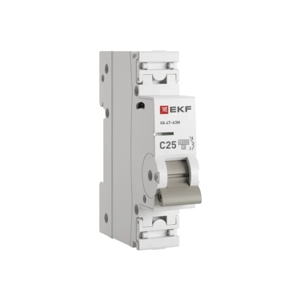 Авт.выкл EKF PROxima BA47-63N 1P 25А(C) 4,5kA