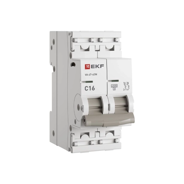 Авт.выкл EKF PROxima BA47-63N 2P 16А(C) 4,5kA