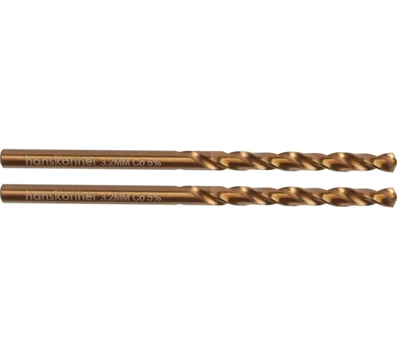 Сверло по металлу Hanskonner H1055-M032-65 3,2х65мм Кобальт