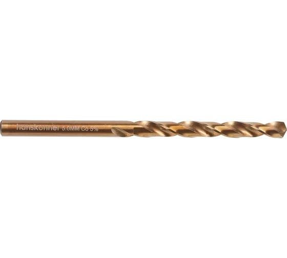 Сверло по металлу Hanskonner H1055-M050-86 5,0х86мм Cobalt 1шт.