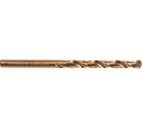 Сверло по металлу Hanskonner H1055-M050-86 5,0х86мм Cobalt 1шт.