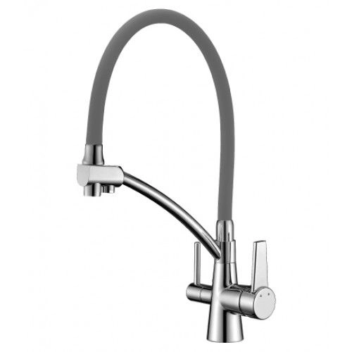 Смеситель в/м Lemark Комфорт LM3071C-Grey 35k Сандом