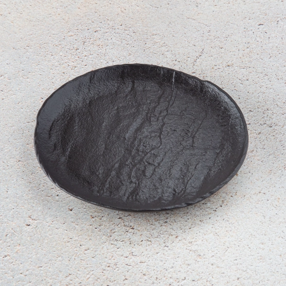 Тарелка круглая WL-661124/A 20.5см черный сланец-image-1