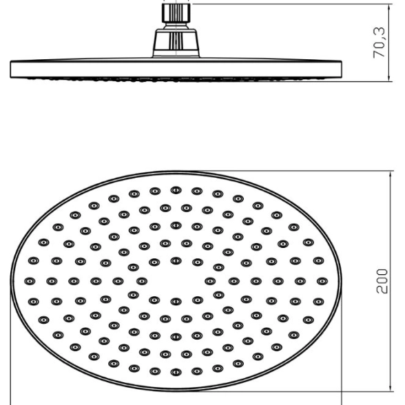 Лейка троп. душ 20х30см Lemark LM8037C-image-1