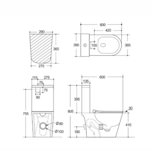 Унитаз напол. AQUATEK Либерти AQ2999T-00-image-2