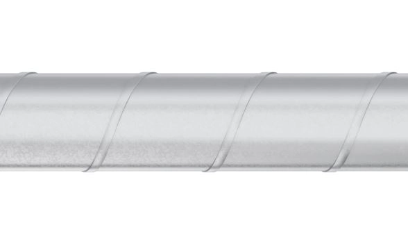 Воздуховод ЭРА DG D125 L1,25м оц.сталь ERA PRO