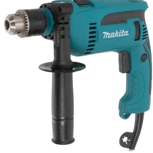 Дрель ударная Makita HP1640 680Вт ключ.13мм