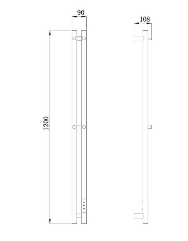 Пол/сушитель Raglo R350.12.03 квадр.сат.золото-image-1