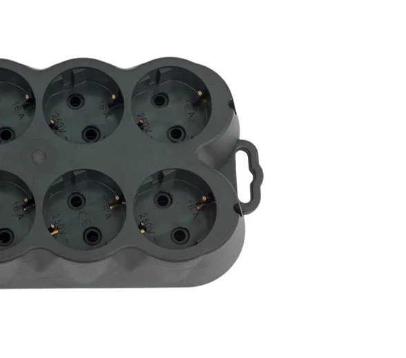 Колодка каучук 6м с/з 16А 250В IP20 РА16-002 Белсвет