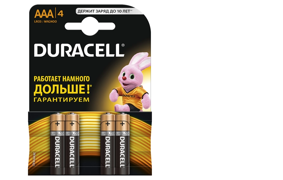 Элемент пит.Duracell LR03 4BL AAA BASIC NEW