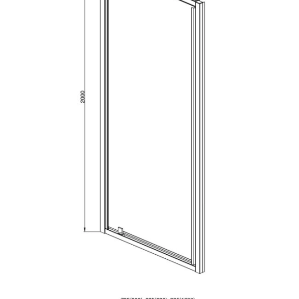 Душевая дверь Aquatek 90*200 AQ ARI PI 09020CH хром/прозрач.-image-1