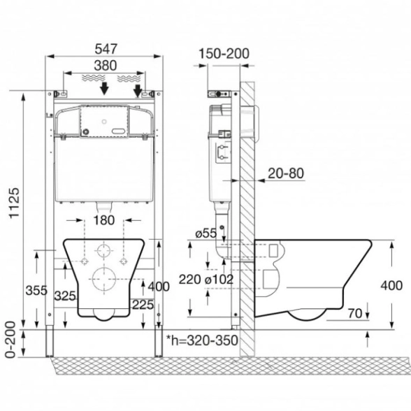 Система инстал. Roca Faro унит+сид+кнопка ZRU9307613-image-3