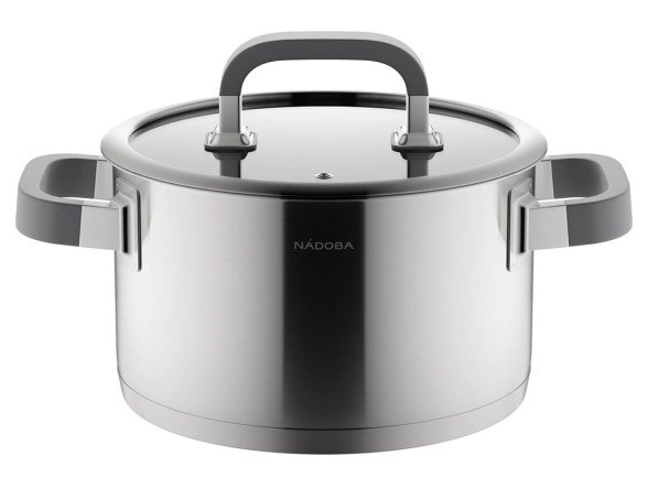 Кастрюля Nadoba Леона 20см/3,6л стекл.крышка 796512 АКЦИЯ