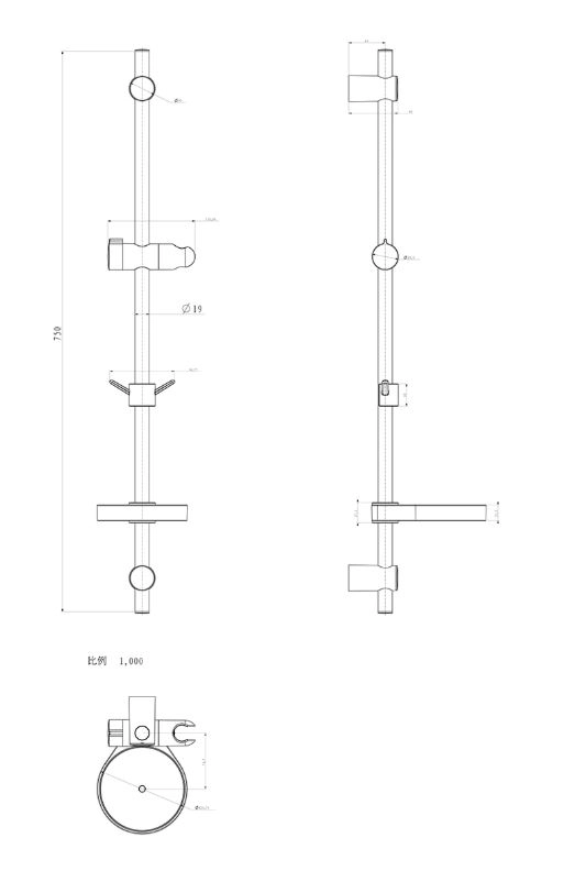 Душ стойка Lemark LM8105C 750мм с круг.мыльницей хром-image-1