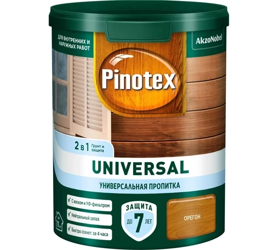 Антисептик Pinotex Universal 2в1 Орегон 0,9л