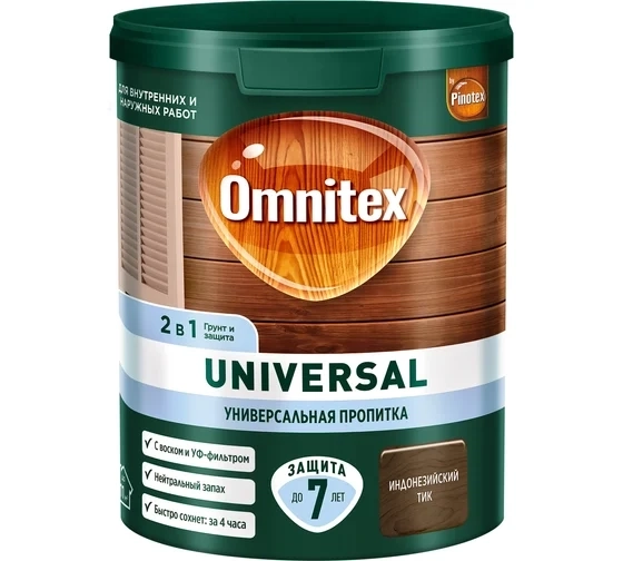 Антисептик Omnitex Universal 2в1 Индонезийский тик 0,9л