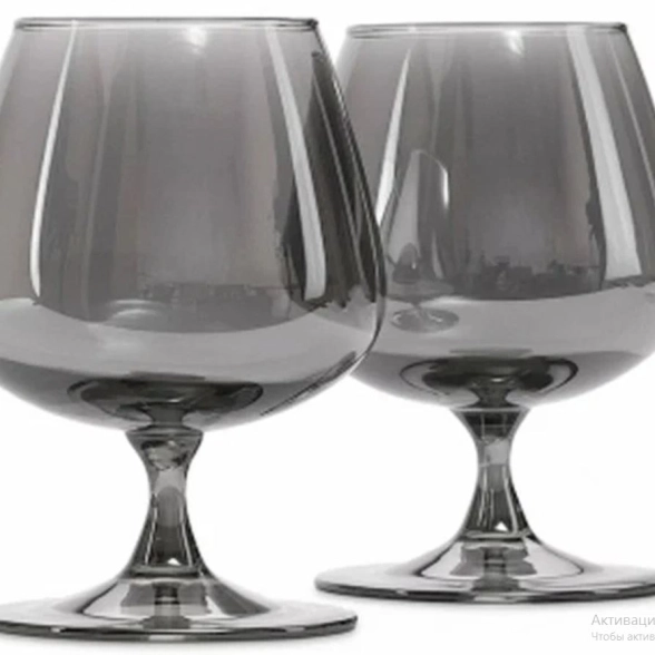 Бокал д/вина Селест 410мл Сияющий Графит 2шт