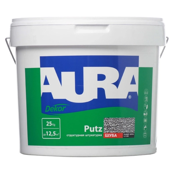 Декоративная штукатурка Aura Dekor Putz шуба 2,5мм 25кг