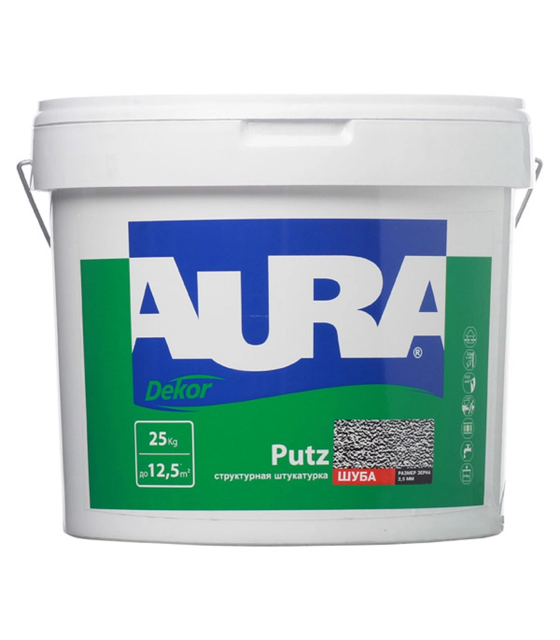 Декоративная штукатурка Aura Dekor Putz шуба 2,5мм 25кг