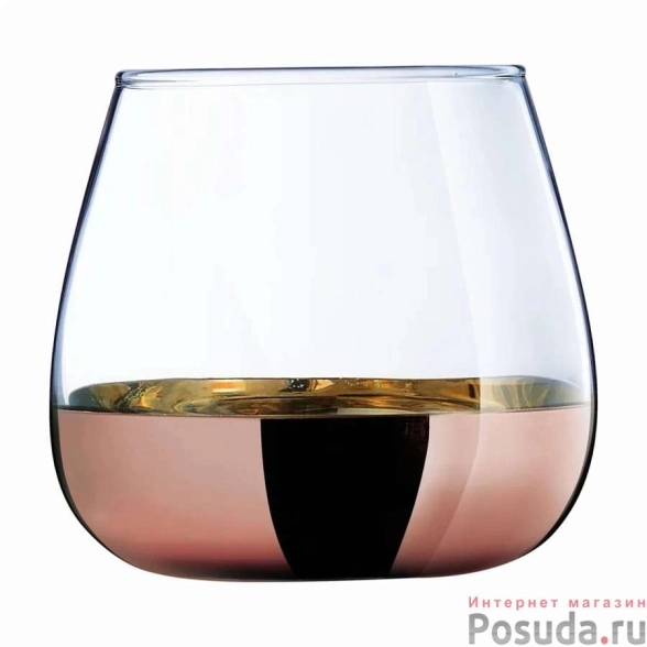Набор стаканов Сир Де Коньяк элект.медь 300мл 4шт низкие