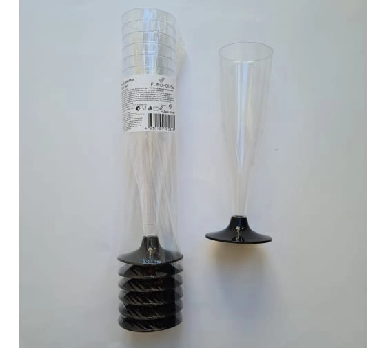 Стакан Кристалл 180мл 6шт EUROHOUSE прозрач 15482