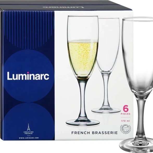 Набор фужеров для шампанского French Brasserie 6шт 170мл-image-3