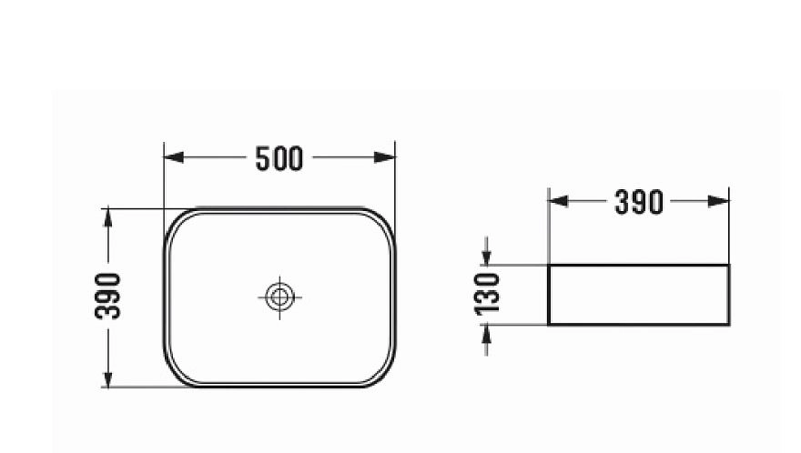 Раковина Azario накладная 500х390х130 цвет тёмно-серый матовый (AZ-78109MDH)-image-1