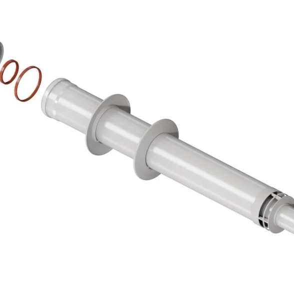 Комплект коакс.дымохода D60/100 L750 с антиобл.нак FB