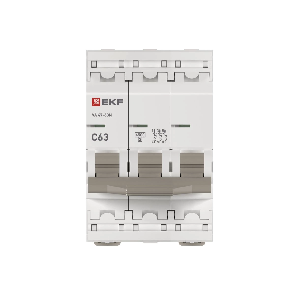 Выключатель EKF PROxima 3P 63A(C) 4,5кА BA47-63N