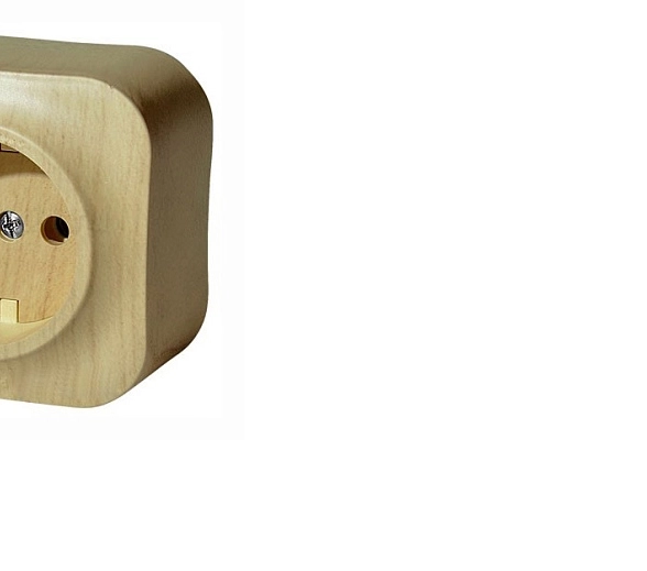 Розетка Quteo 1-я б/з б/шт 16А ОП дерево Daccord (Legrand)