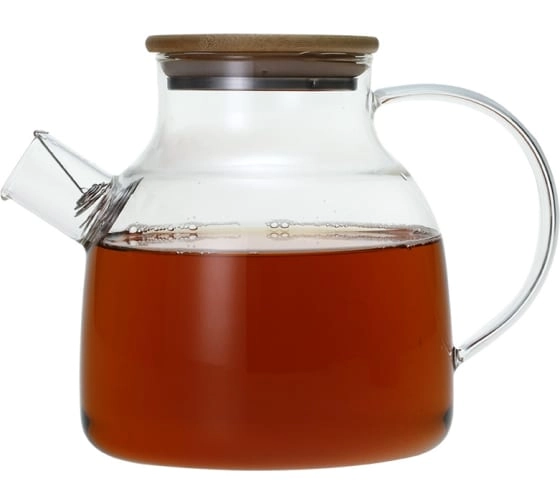 Чайник заварочный TEA POT бамбук.крышка 1,5л