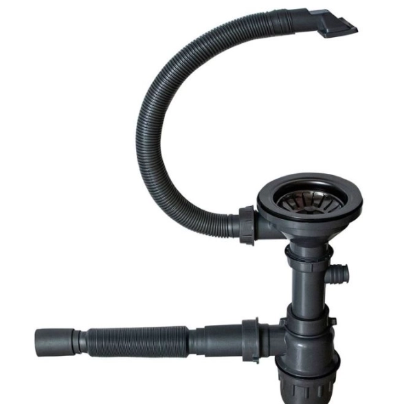Сифон 3 1/2*40 Mixline Pro черный графит (ДП)