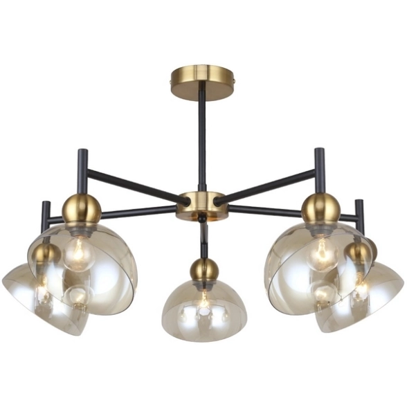 Светильник Escada 2109/5P E14х40W Black/Brass