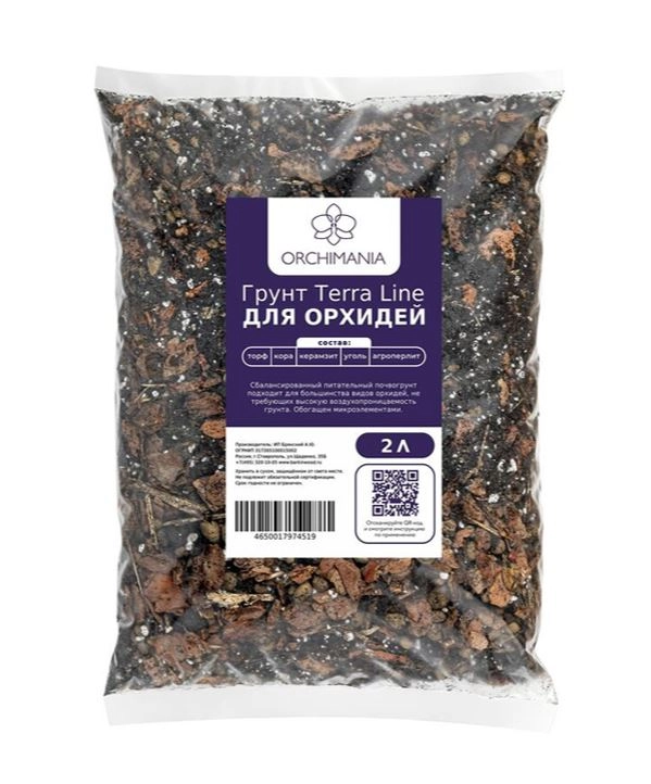 Грунт д/Орхидей кора стандарт 10-30мм Орхимания Terra Line 2л